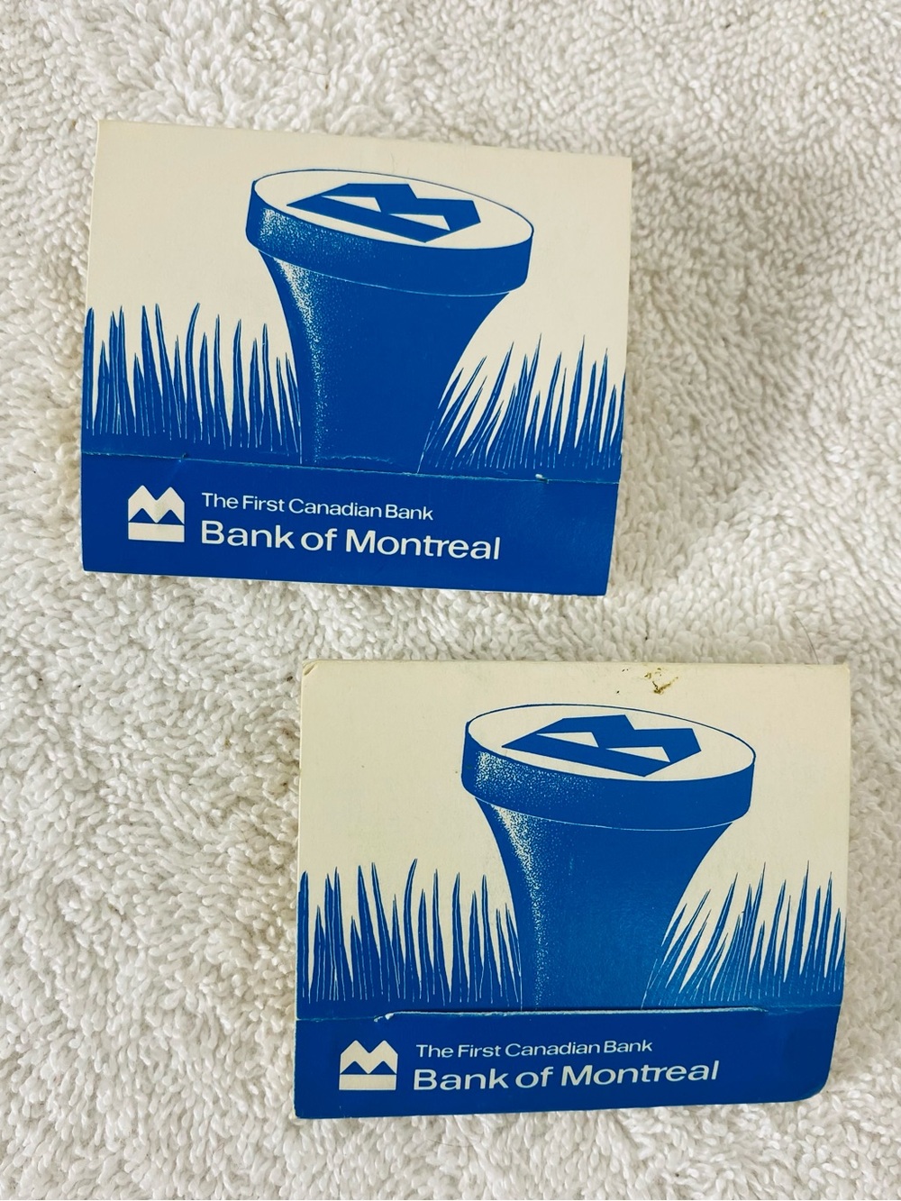 Vintage 1970s Bank Of Montreal BMO Promo Matchbook Golf Tees W Ball Marker